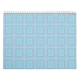 Small blue squares. calendar