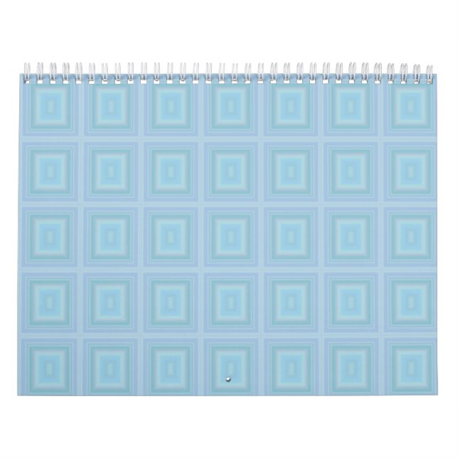 Small blue squares. calendar (Cover)