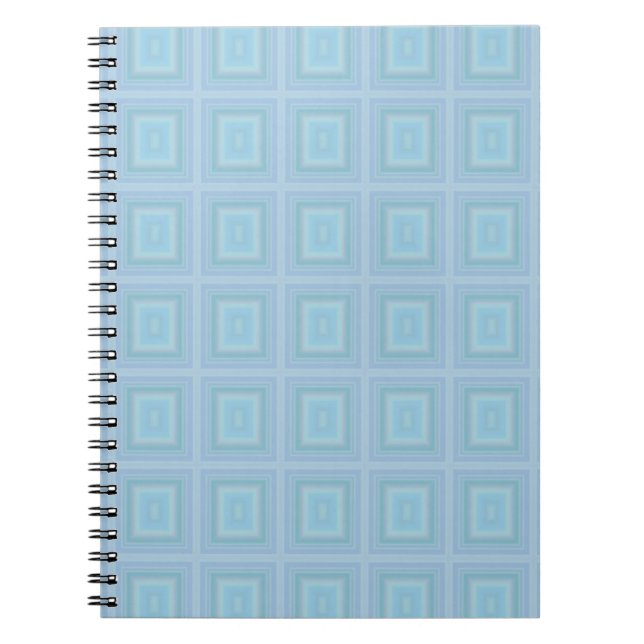 Small blue squares. notebook (Front)