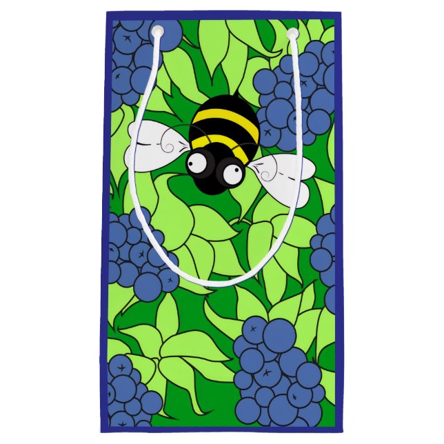 Small Blueberry Gift Bag (Front)