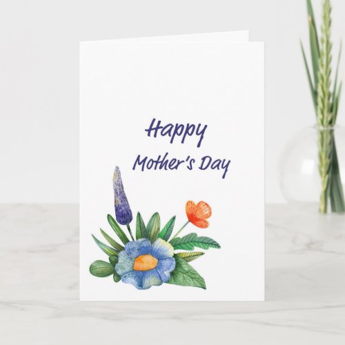 Small Bouquet Mothers Day Card