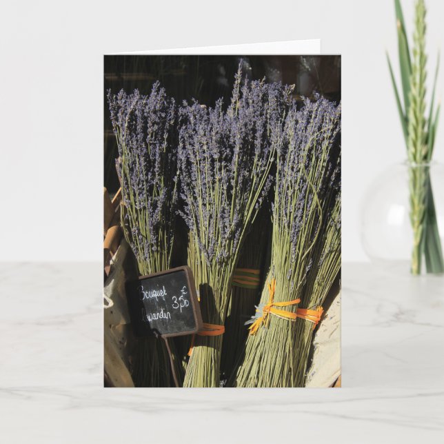 Small bouquets of lavender card (Front)