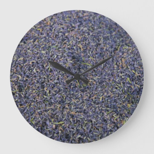 Small bouquets of lavender large clock