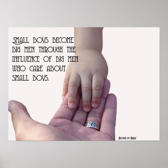 Small Boys Become... Poster | Zazzle.com