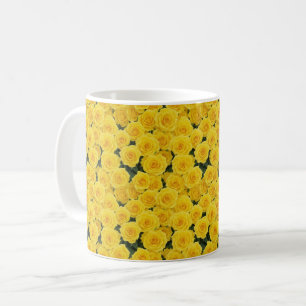 Small Bright Yellow Roses Coffee Mug