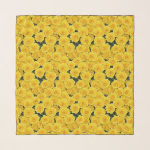 Small Bright Yellow Roses Scarf