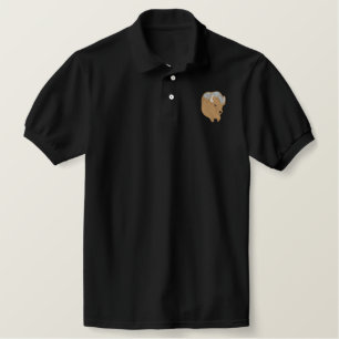 Small Buffalo Head Embroidered Polo Shirt