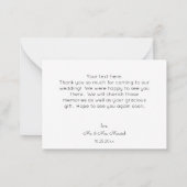 Small Burgundy & Blush Floral Thank You Card 2 