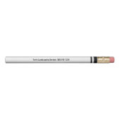 Small Business Advertising Custom Name and Number Pencil (Front)
