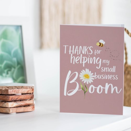 Small Business Bloom Thank You Cards 