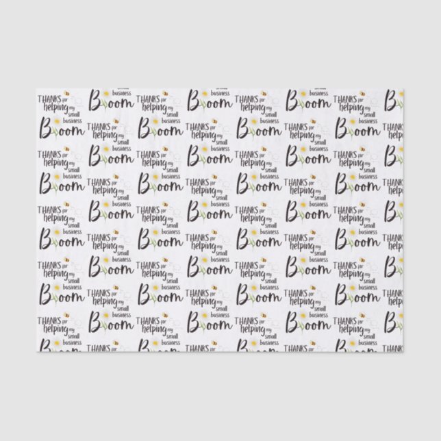 Small Business Bloom Tissue Paper  (Front)
