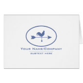 Small Business Blue Weathervane (Front Horizontal)