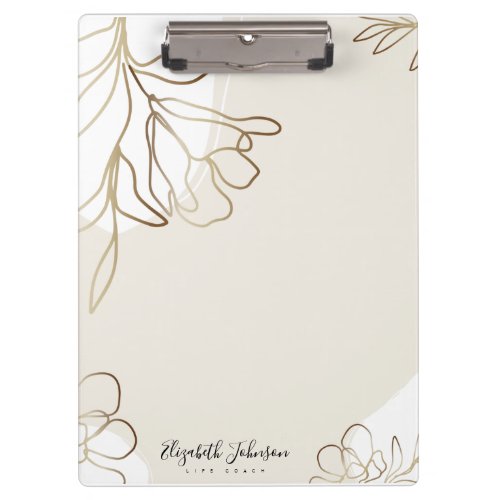 Small Business Branding Life Coach Personalized Clipboard