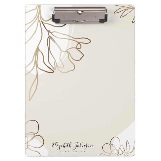 Small Business Branding Life Coach Personalized Clipboard (Front)
