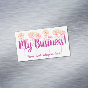 Small Business Contact Details Card Magnet