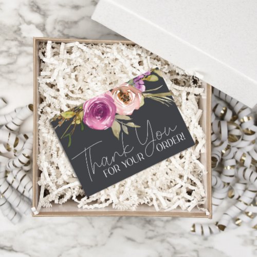 Small Business Coupon Dusty Pink Floral Thank You