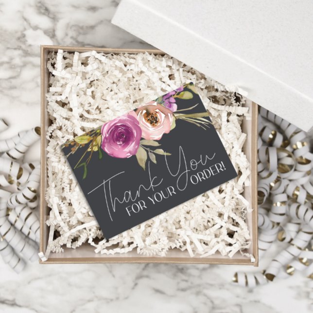 Small Business Coupon Dusty Pink Floral Thank You (Creator Uploaded)