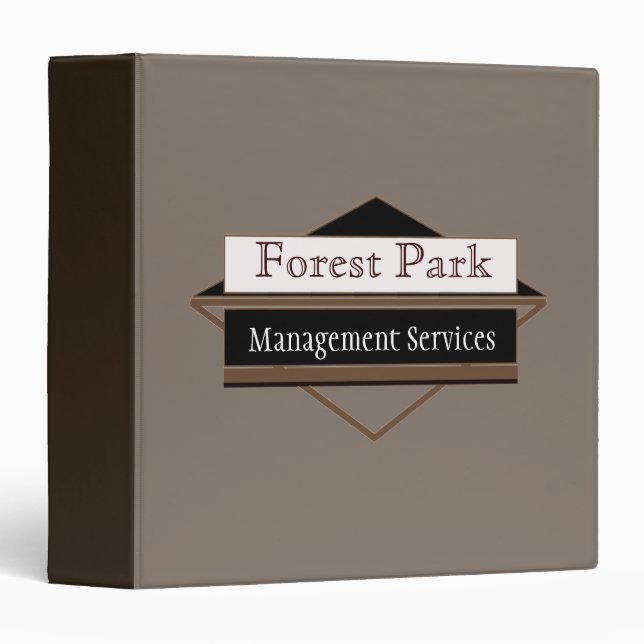 Small Business Custom Personalized 3 Ring Binder (Front/Spine)