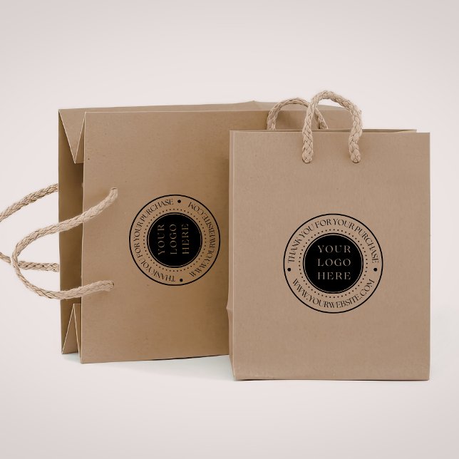 Small Business Custom Wood Art Stamp with Logo (Business stamp)