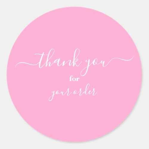 Small Business Customer Thank You Classic Round St Classic Round Sticker