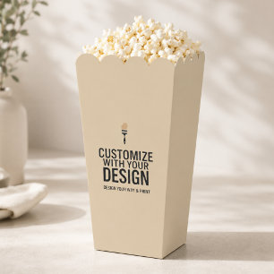 Small Business Customized Personalized Popcorn Favor Boxes