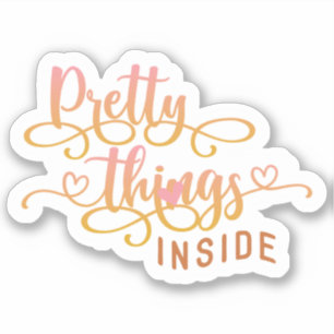 Small Business Cute Pink Thank You Sticker