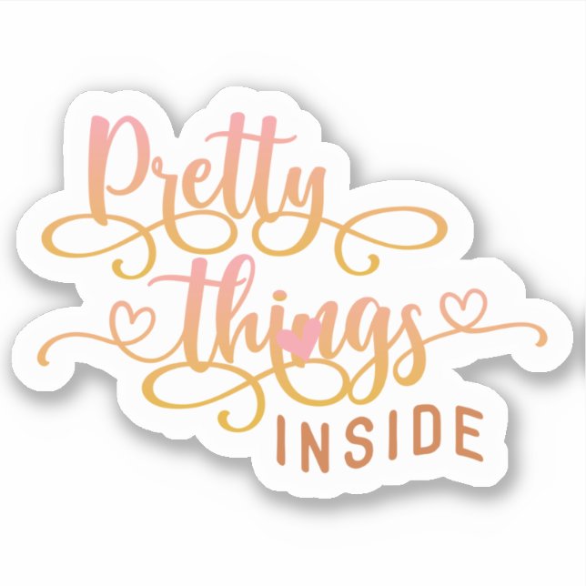 Small Business Cute Pink Thank You Sticker (Front)