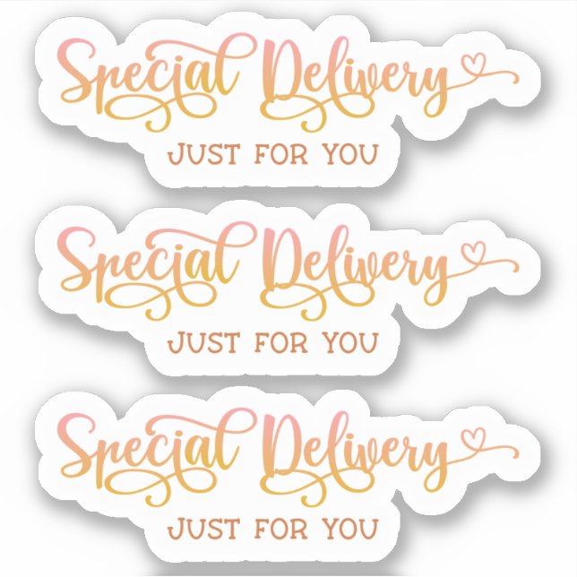 Small Business Cute Pink Thank You Sticker (Front)