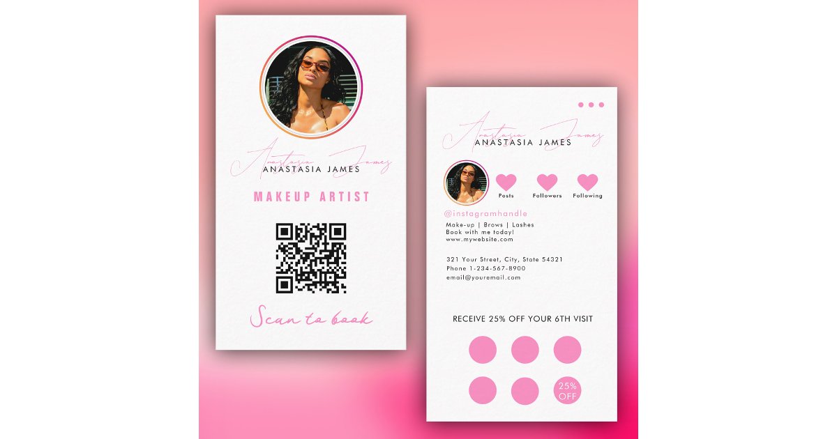 Small Business Discount Loyalty QR Code Card | Zazzle