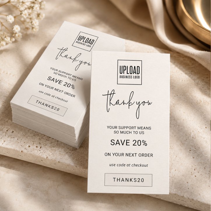 Small Business Discount Thank You Loyalty Card