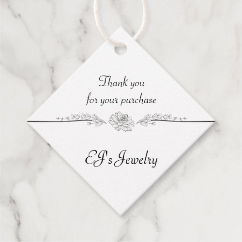 Small Business Elegant Thank You Tags
