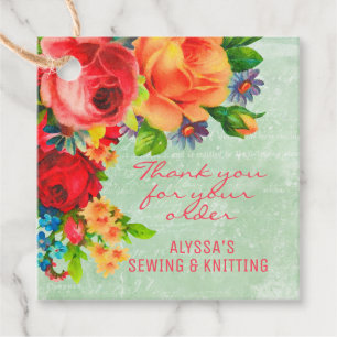 Small Business Floral Product Tags