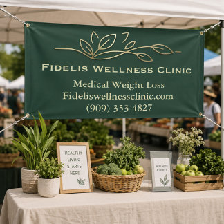 Small Business Gold Floral Accent Banner