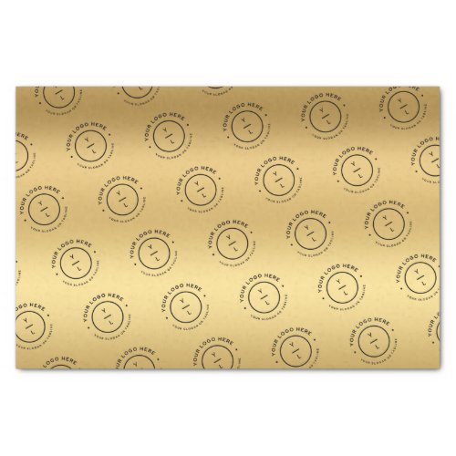 Small Business Gold Packaging Custom Logo Branded Tissue Paper