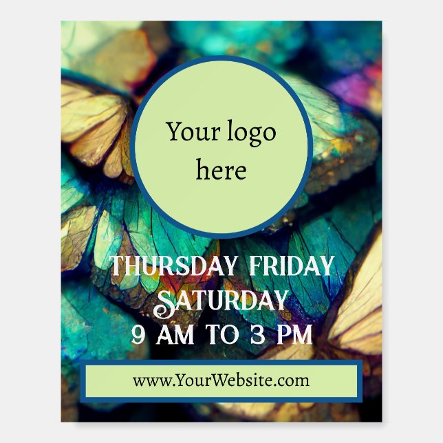 Small Business Handmade Art Vendor Advertising Foam Board (Front)