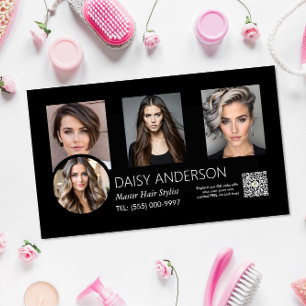 small business home hair stylist hairdresser salon business card magnet