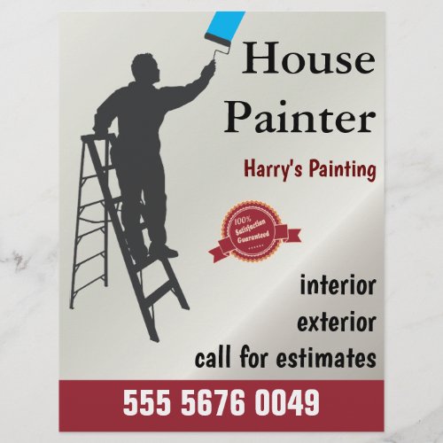 Small Business House Painting Service Flyer
