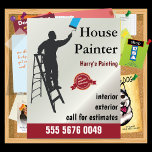 Small Business House Painting Service Flyer<br><div class="desc">Great to hire someone to help out at home. Home repair flyer to kick off your small business. Great for any person who has extra time. All images are public domain,  but you can change it if you like. #handyman ,  #parttimejob,  #painter</div>