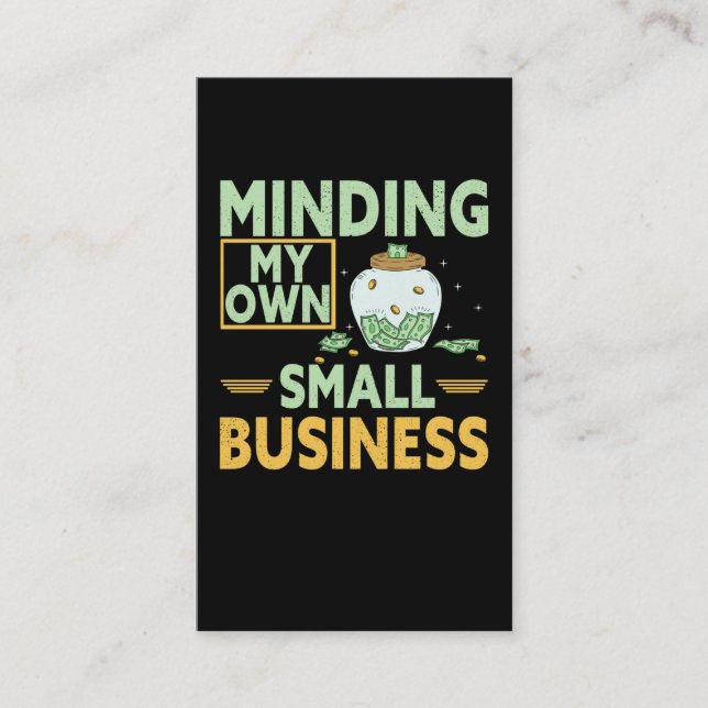 Small Business Humor Funny CEO Card (Front)
