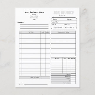 Small Business Invoice