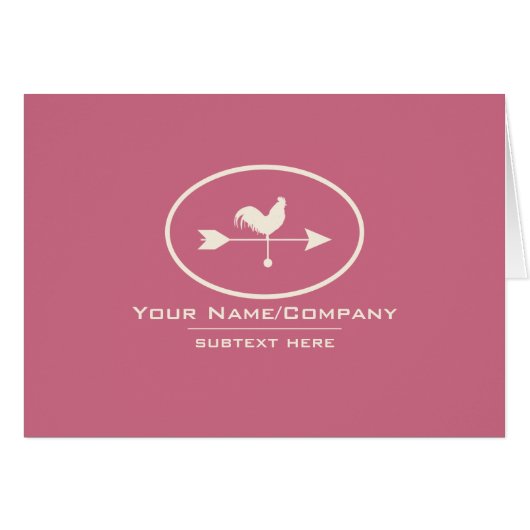 Small Business Ivory Weathervane (Front Horizontal)