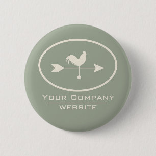 Small Business Ivory Weathervane Button