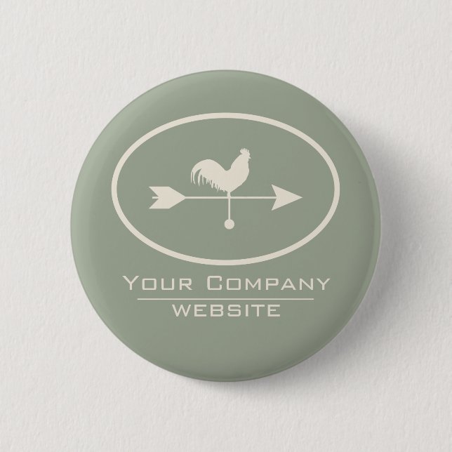 Small Business Ivory Weathervane Button (Front)