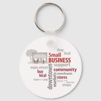 Small Business Keychain by pomegranate_gallery at Zazzle