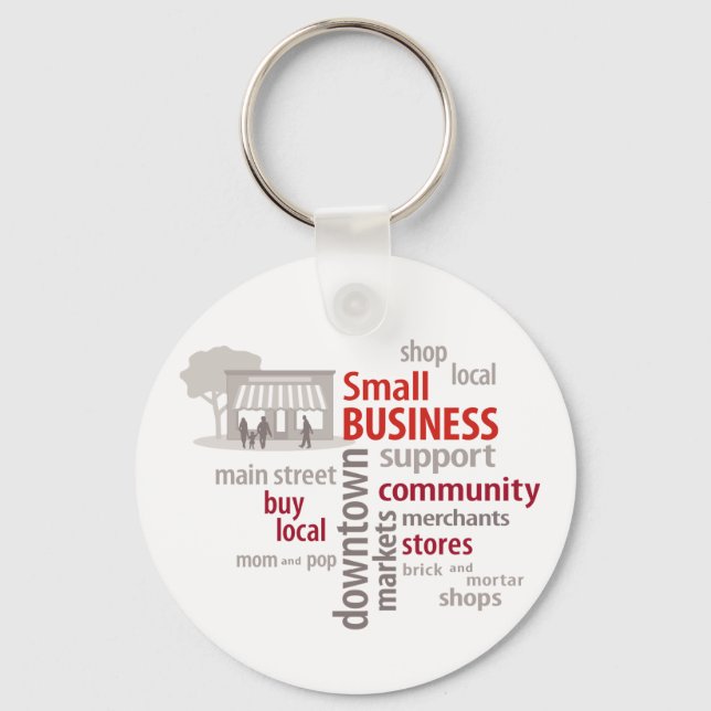 Small Business Keychain (Front)