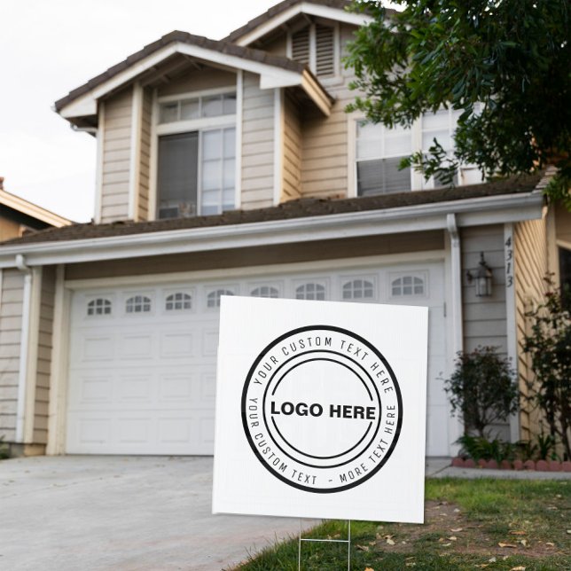 small business logo advertising yard sign (Creator Uploaded)