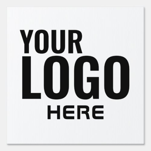 small business logo advertising yard sign