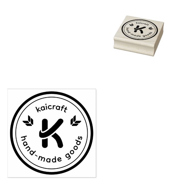 Small Business Logo for Arts, Craft & Scrapbook Rubber Stamp (Stamped)
