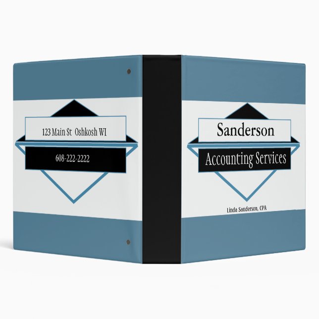 Small Business Manual Presentation 3 Ring Binder (Background)