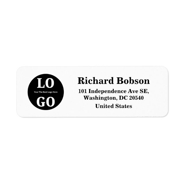 Small Business Minimalist Custom Logo Label (Front)